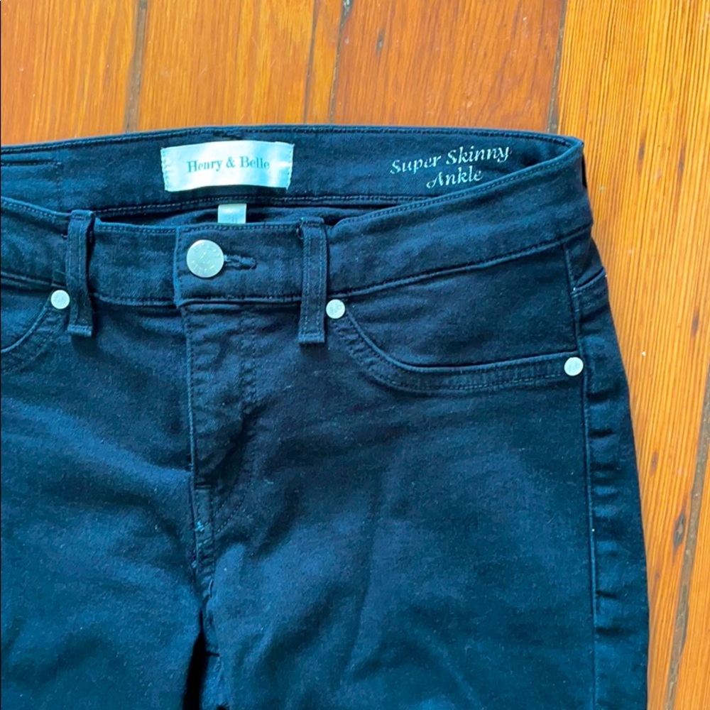 Henry & Belle Women’s Black Super Skinny Jeans